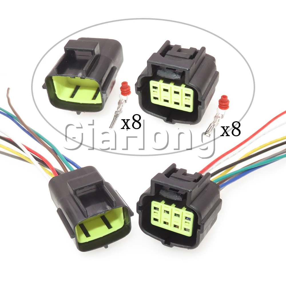 

1 Set 8 Ways 174982-2 174984-2 Car Starter Engine Wiring Harness Socket Auto Oxygen Sensor Waterproof Connector