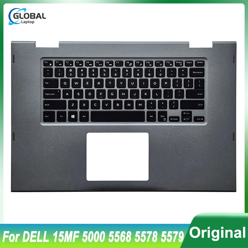 

Original New US Keyboard for DELL 15MF 5000 5568 5578 5579 Laptop Palmrest Upper Top Cover Backlit keyboard Replacement 00HTJC