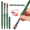 New High Quality Kolinsky Acrylic Nail Brush New Product Metal 100% Pure Kolinsky Brush for Acrylic Nails Sizes 2-18 Nail Tool 1