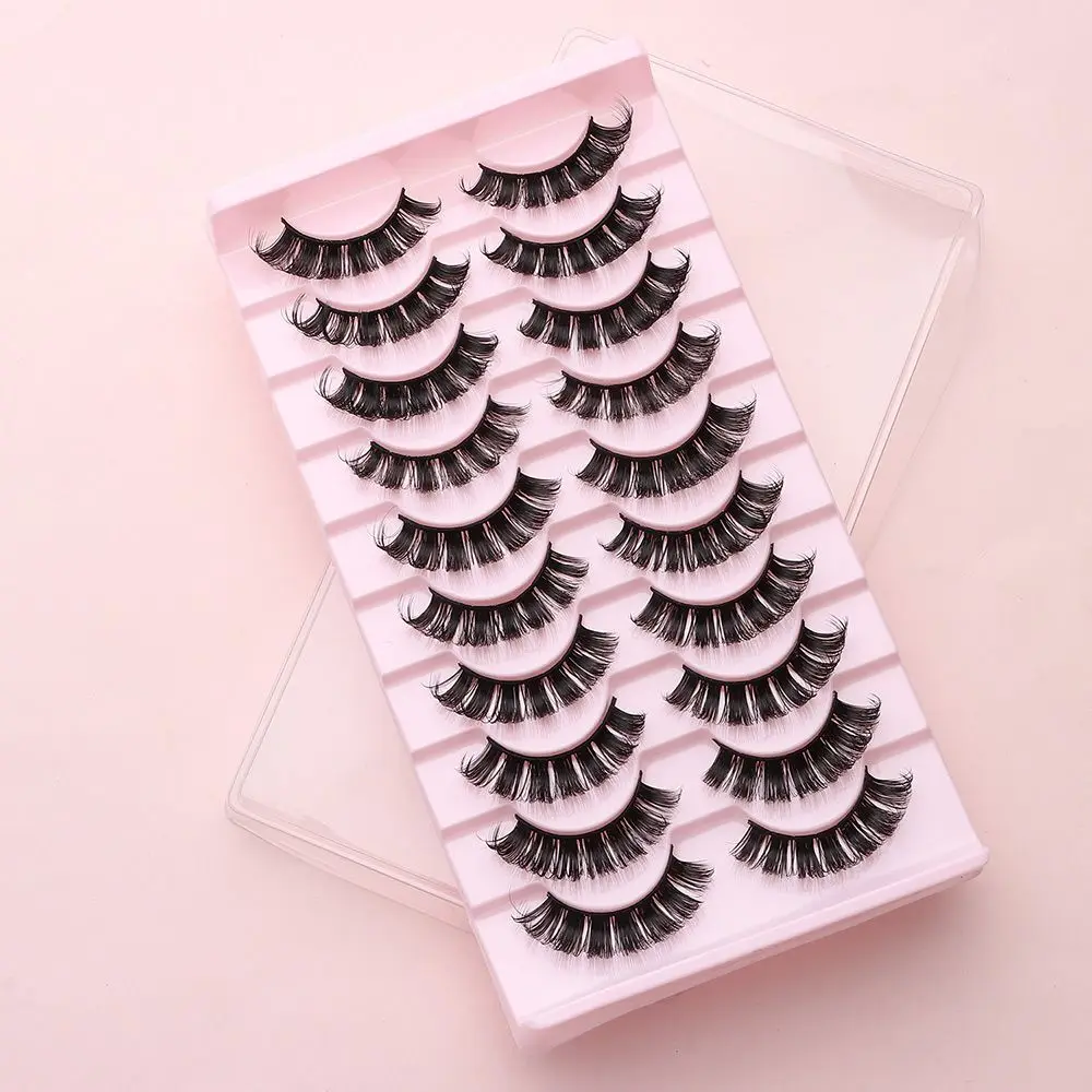 New Lashes DD Curl 10-23mm Russian Volumes False Eyelashes 3D Mink Eyelashes Reusable Fluffy False Lashes eyelashes extensions