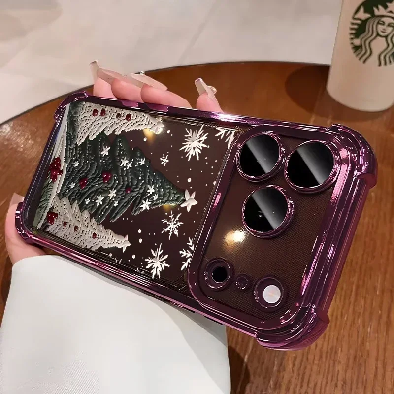 Whimsical Cartoon Christmas Snowflake Phone Case