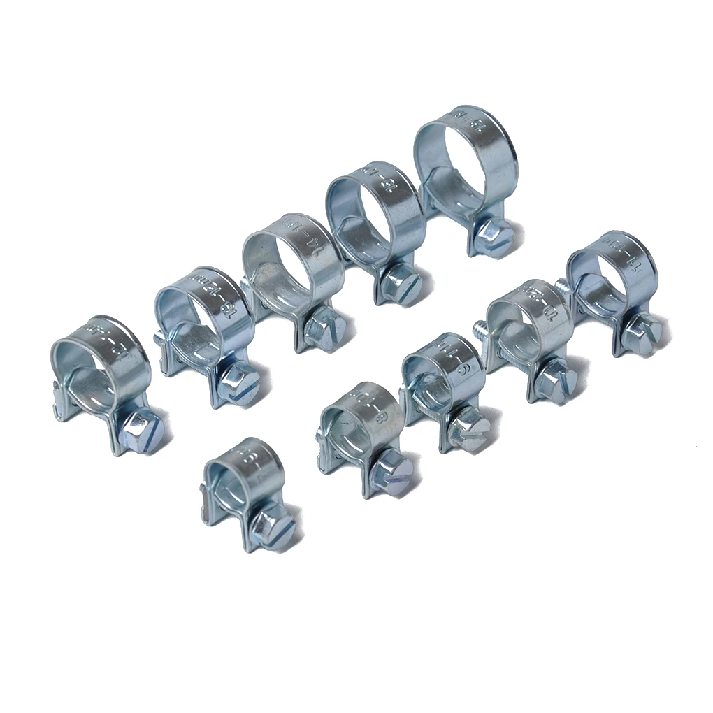 10Pcs 7 9mm Mini Car Clamp Fuel Injection Hose Air Hose Clamps