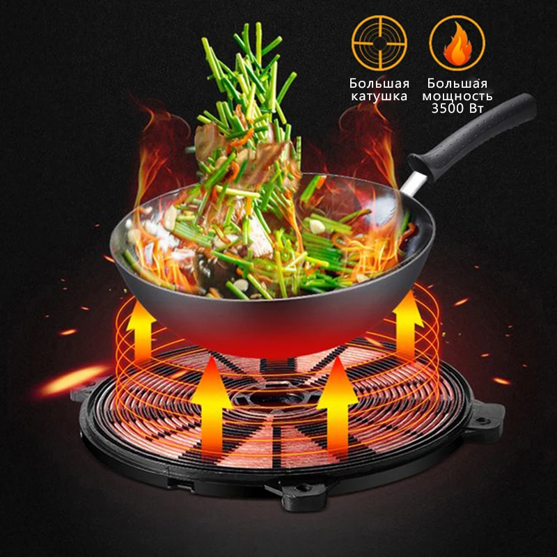 3500W high power intelligent induction cooktop waterproof adjustable temperature kitchen hotpot heater stovetop