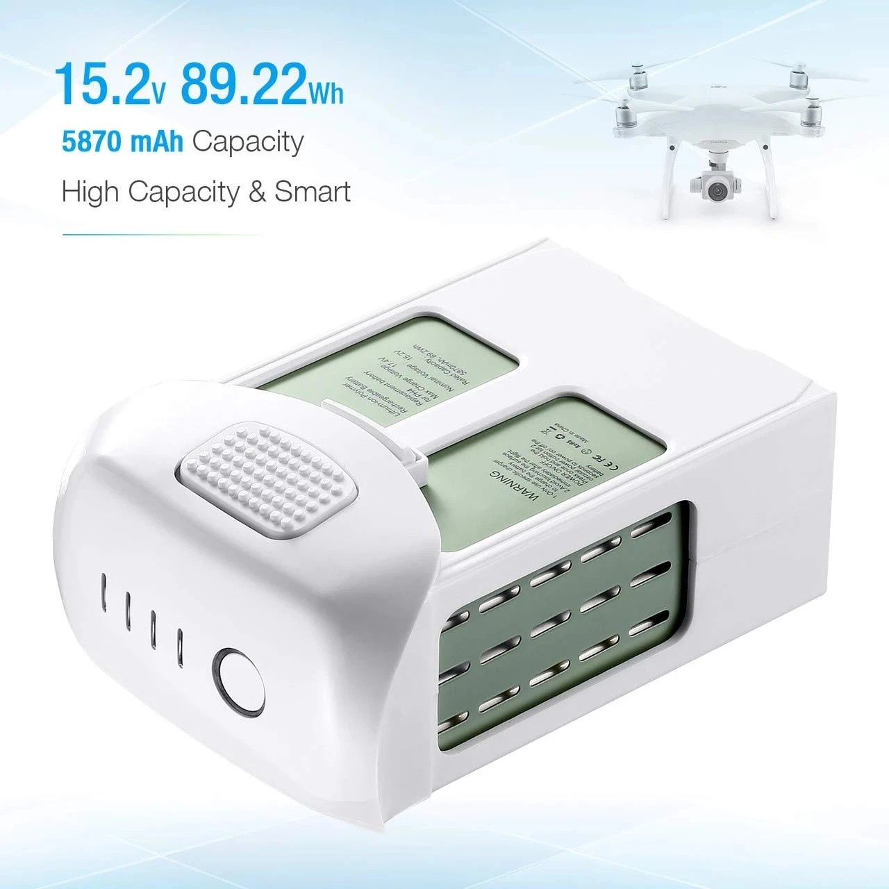 

Für DJI Phantom 4 Serie Intelligente Flug Batterie (5350 mAh, Hohe Kapazität) phantom 4 pro batterie Max 30 minuten flugzeit