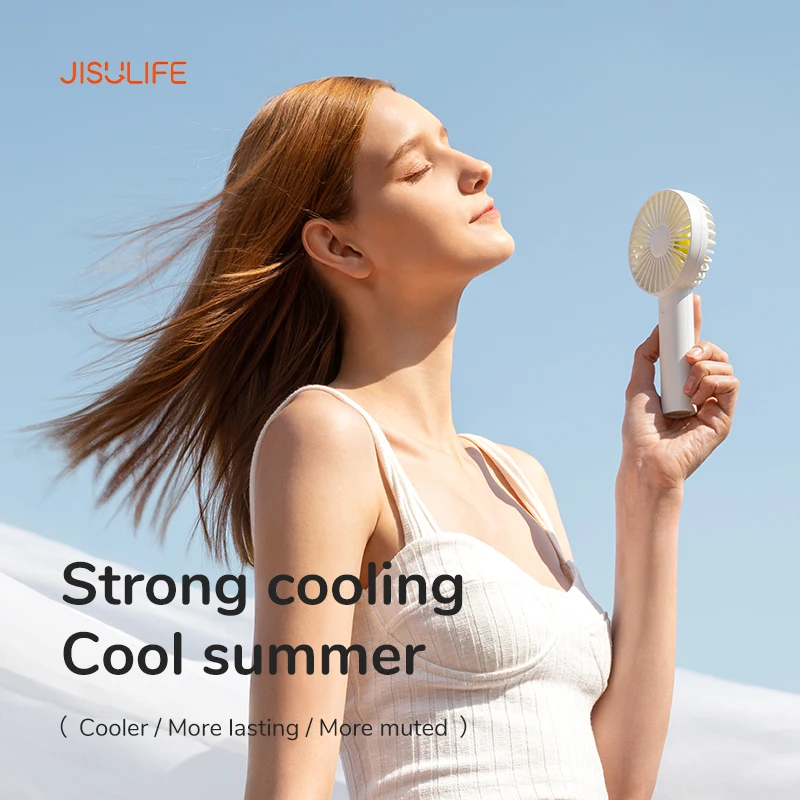 Jisulife-usb Mini Ventilador Portátil Pequenos Ventiladores de Refrigeração de Bolso Portáteis e Silenciosos Recarregáveis Vento Forte Estudantes Escritório