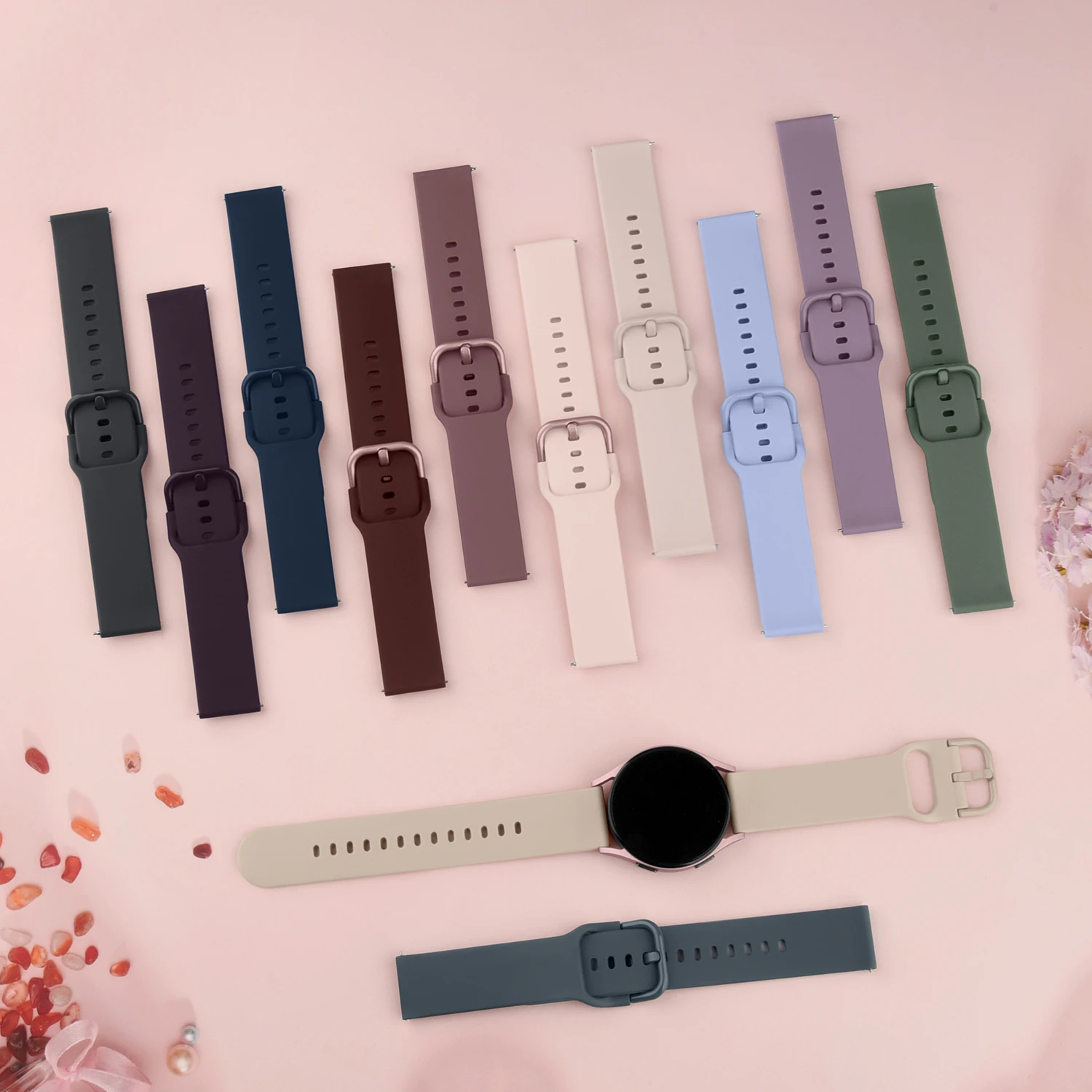 

20mm Soft TPU Strap For Huami Amazfit GTR 4/3/2/3Pro/2e Amazfit GTS Watchband Wristband For Huawei GT 3 2 42mm Band Replacement