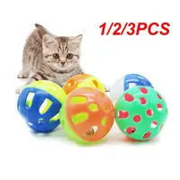 1/2/3PCS Pet Parrot Toy Colorful Hollow Rolling Bell Ball Bird Toy Parakeet Cockatiel Parrot Chew Cage Fun Toys Pet Bird 1