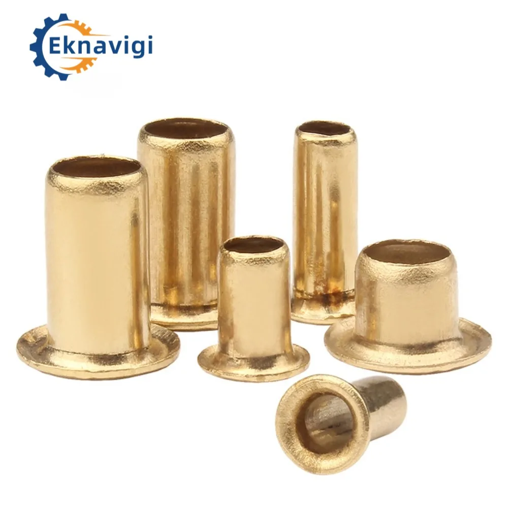 M0.9 M1.0 M1.1 M1.2 M1.3 M1.5 M2 M2.5 GB876 Brass Hollow Tubular Rivets Double-sided Circuit Board PCB Nails 200PCS rivets and fasteners rivets and screws