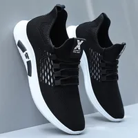 Printemps blanc chaussures décontractées respirant antidérapant marche baskets hommes chaussures en plein air 2025 confortable mode à lacets chaussures de course 6