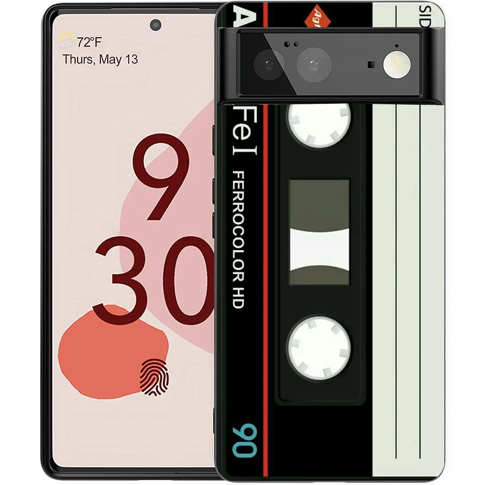 Retro Cassette Tape Style Shockproof Silicone Phone Case Cover