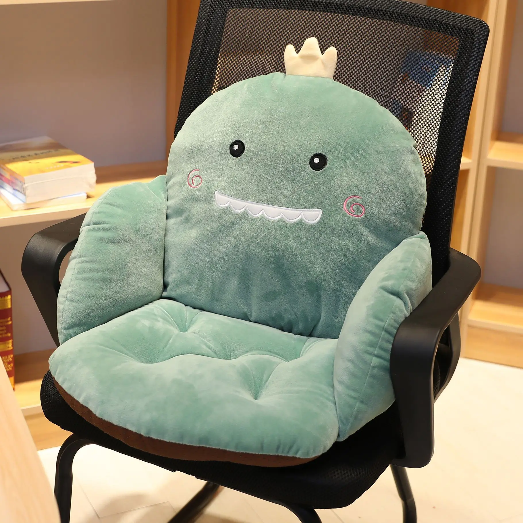 Cute Gaming Chair Cushion Kawaii Indoor Seat Cushions for Office Chair  Comfy Plush Pillows for with Non Slip Backing For Pink 