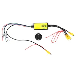 Intelligent Car Video Switcher & Splitter with 4 - Input, 1 - Output System (Yellow)