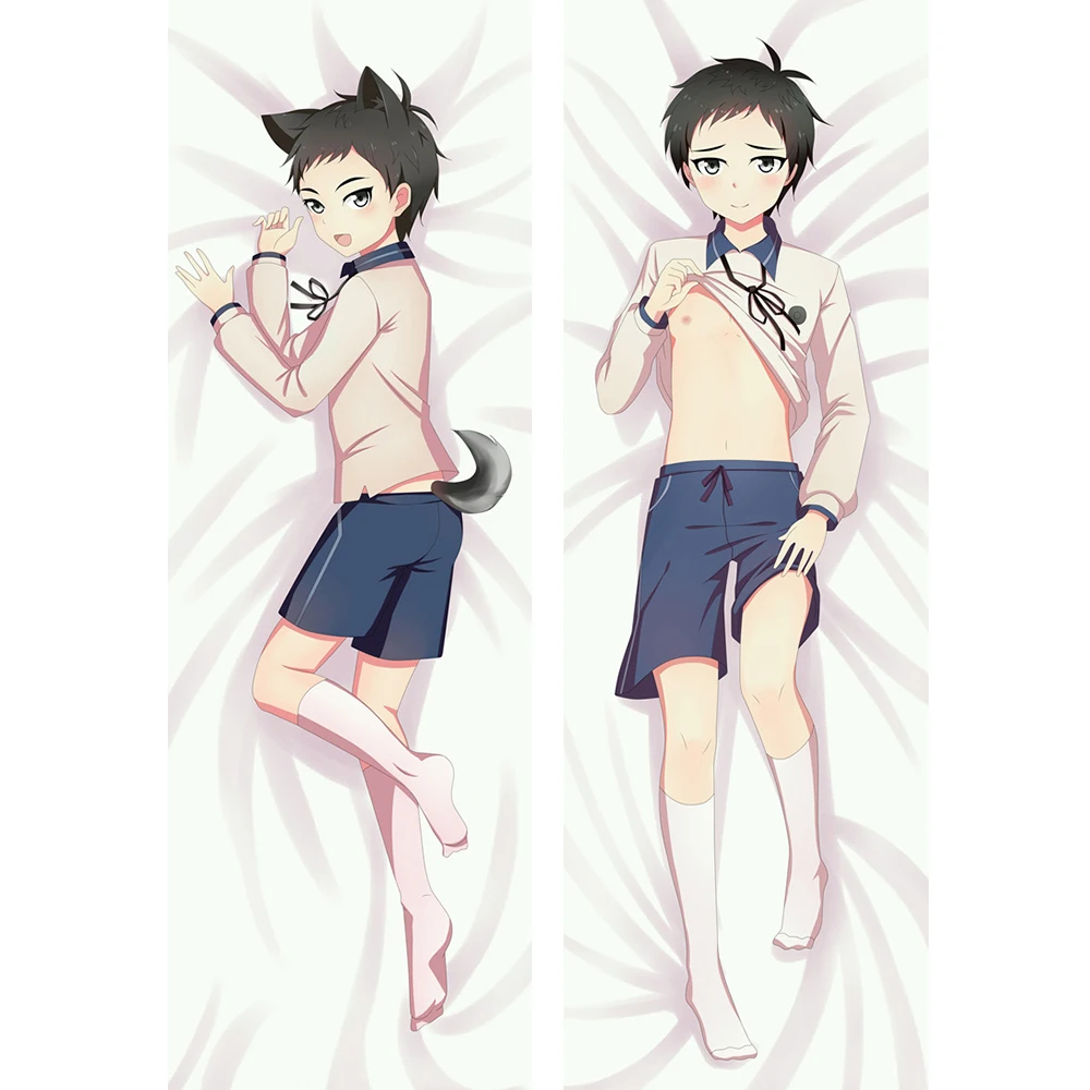 

50x180cm Anime Cosplay Pillow Case Cool Male Dakimakura 2-Sided Bedding Hugging Body Pillowcase Cover Peachskin