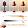 Versatile LED Bell Desk Lamp - 3 Color Temperature Table Lamp, Dimmable Bedside Light, Touch Table Night Lights 3