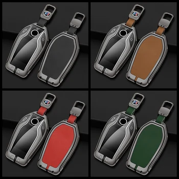 In Lega di zinco Auto Display A LED Della Copertura Della Cassa Chiave Borsette Per BMW 5 Serie 7 X3 X4 X5 X7 G30 G05 G07 G02 G11 G12 G32 G31 i8 Accessori - In Lega di zinco Auto Display A LED Della Copertura Della Cassa Chiave Borsette Per