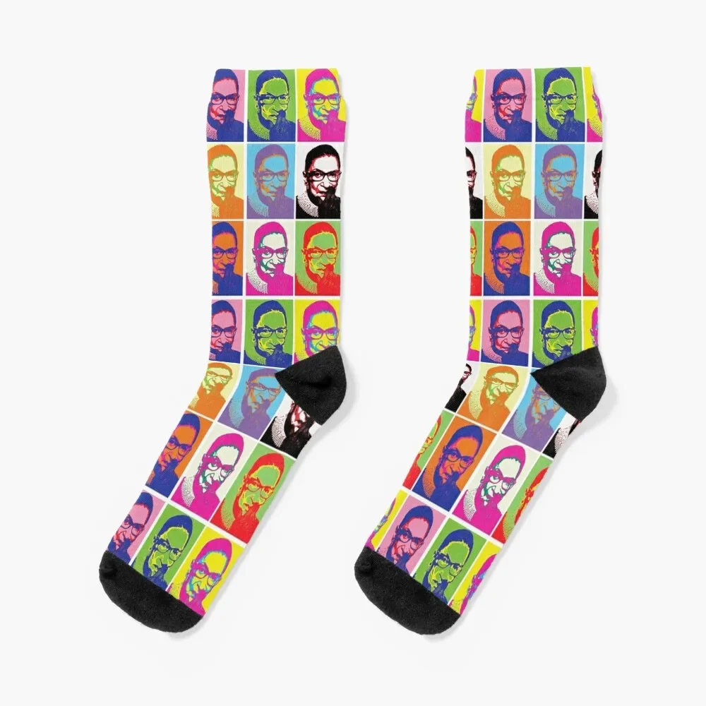 

Notorious RBG - Pop Art Blast Socks retro gym gift Male Socks Women's