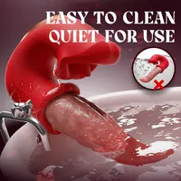 3 IN 1 Zunge Schaukel Tease Vibrator Mund Beißen Klitoris Nippel Stimulator Klitoris G-punkt Vergnügen Werkzeuge Sex Spielzeug für Frauen Paare 4