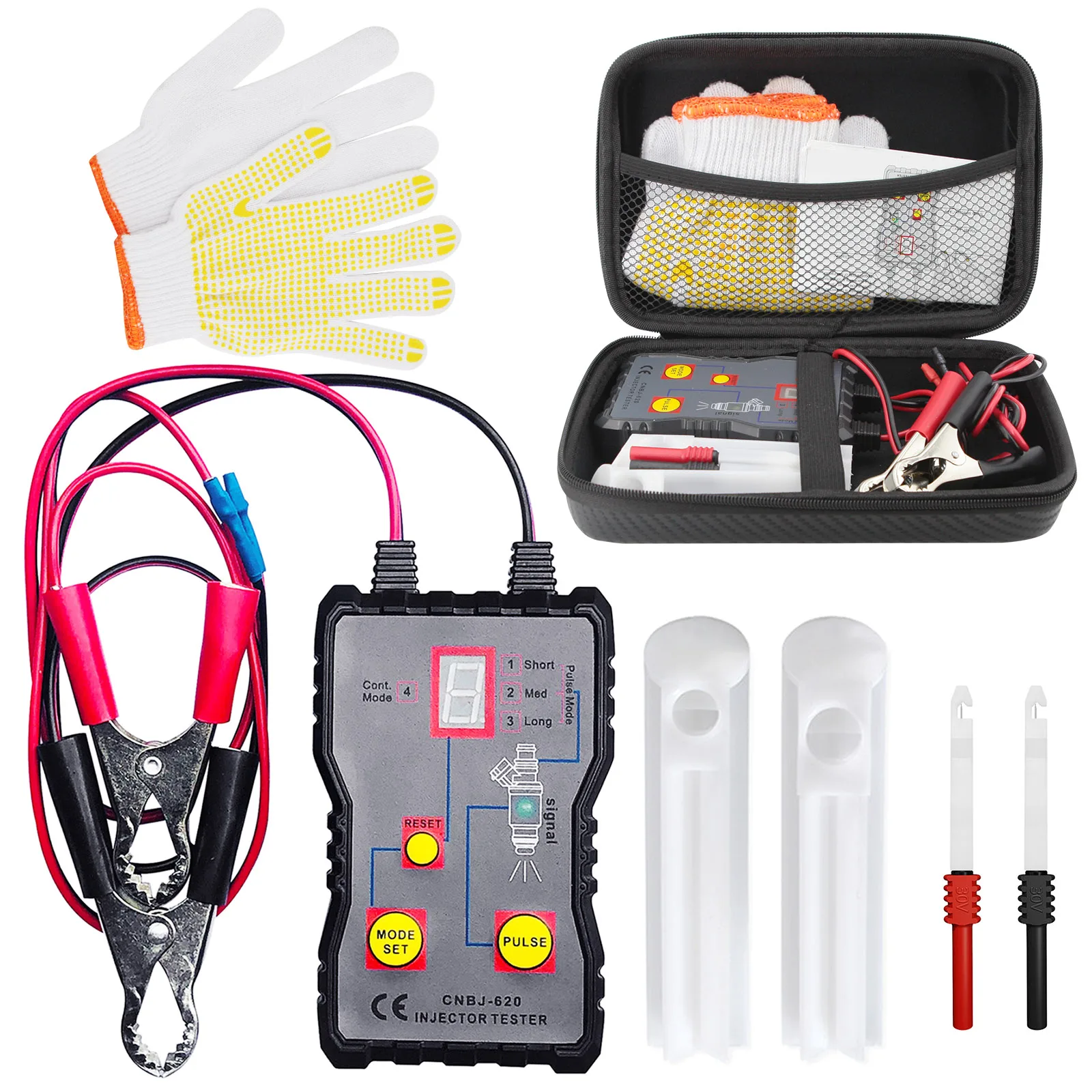 Fuel Injector Tester & Adapter for Diagnosis and Cleaning of Injectors