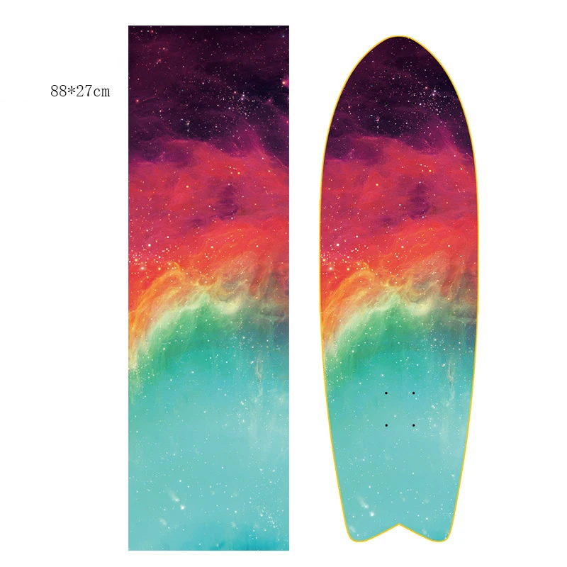 880x270 MM Emery Waterproof Skateboard Sand Paper Grip Tape Self Adhesive Longboard Tape