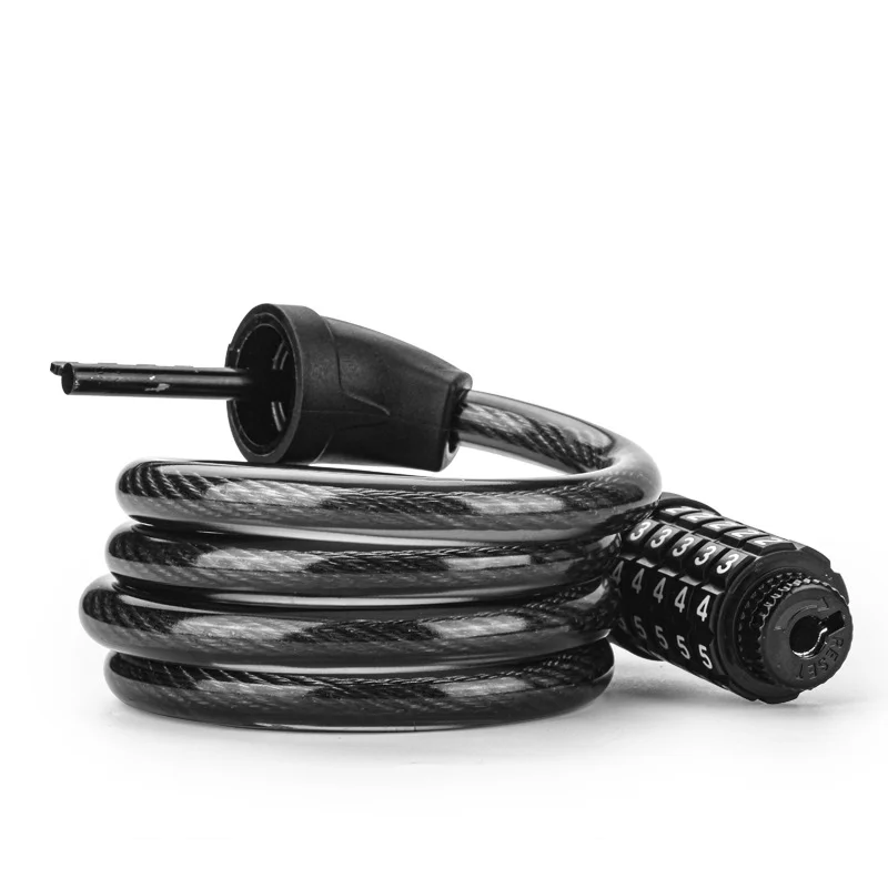 

Bicycle Lock Five-digit Combination Lock Mountain Bike Road Car Wire Lock Steel Cable Lock Bicycle Ring Lock Bike Lock