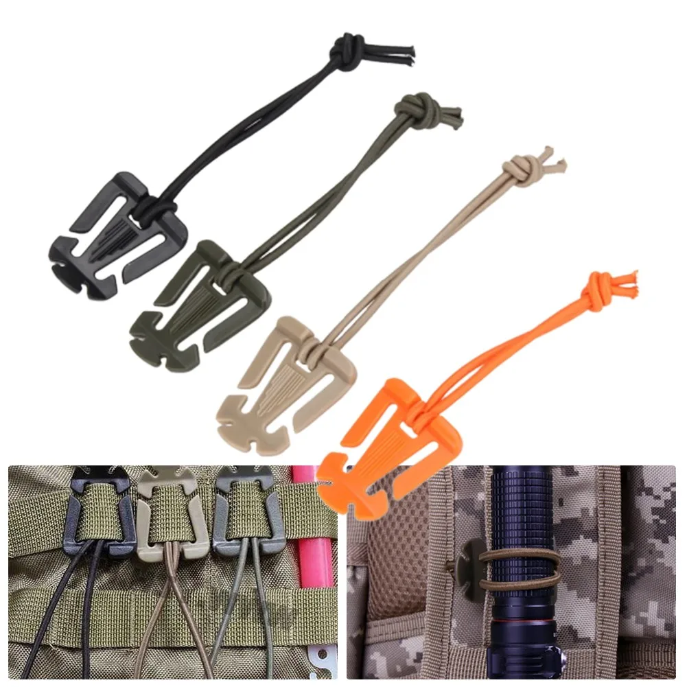 

5Pcs Molle Strap Outdoor Backpack Bag Webbing Carabiner Buckle Clip For Travelling Hiking Mountaineering Camping