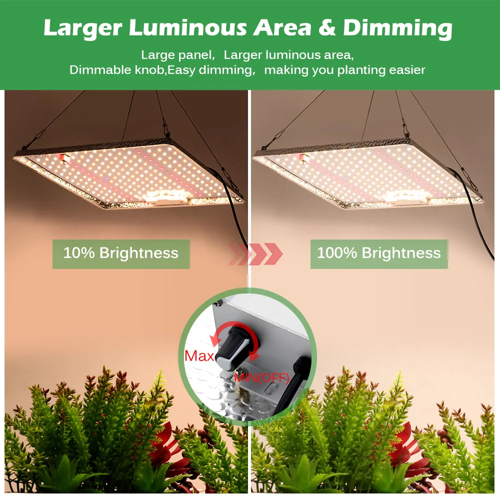 1000W LED Grow Light with Samsung LEDs Sunlike Full Spectrum Phyto Lamp for Indoor Plants Seeding Veg Greenhouse Growing Lamps