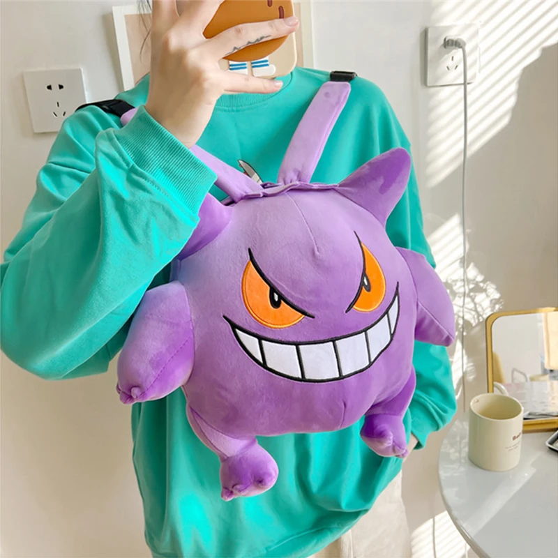 

Сумка с покемонами Gengar Plushies рюкзак аниме сумка Kawaii рюкзак Симпатичная плюшевая кукла подарок для детей на день рождения полезные подарки