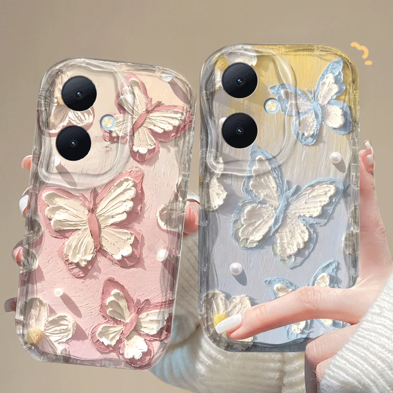 Butterfly Pattern Shockproof Flexible TPU Protective Case