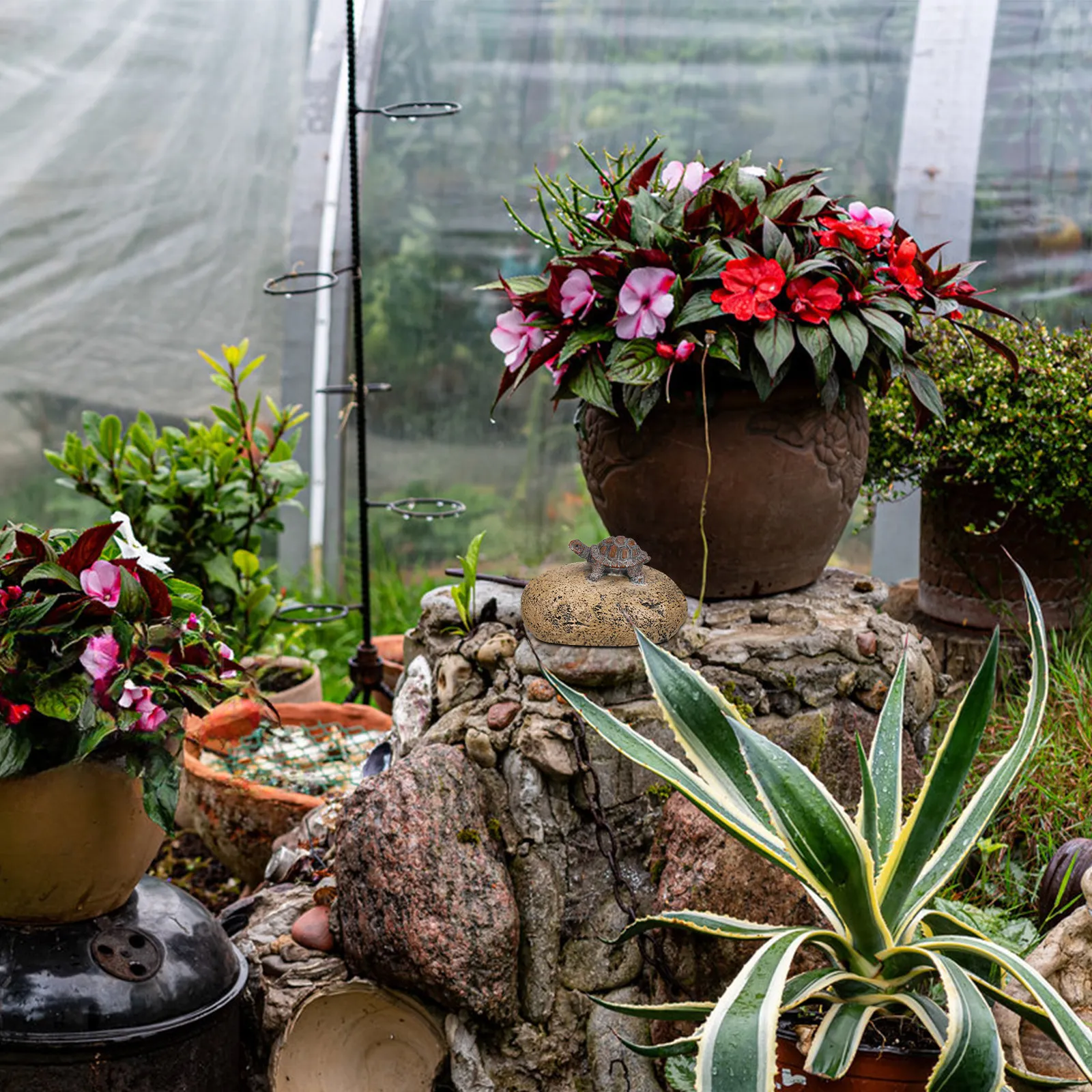 레진 키 보관함, 사실적인 거북이 모양 돌, 야외 정원 열쇠 숨김용, 은밀한 보관함, 정원 장식품, 거북이 모양 가짜 돌, 보안용