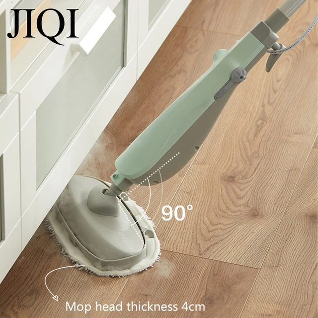 JIQI 240ML Household Nano Steam Mop Quick Drying Cleaner Mite Removal Cleaning Machine Negative Ion Sterilization 220V 4
