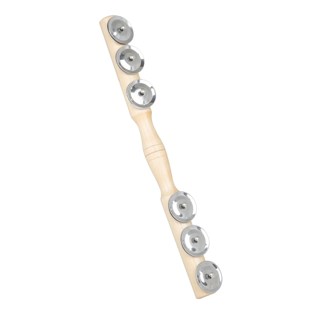 Six Bells Cymbal Wooden Aluminum Alloy Orff Percussion Instruments Single Row Hand-held Enlightenment Musical Instrument