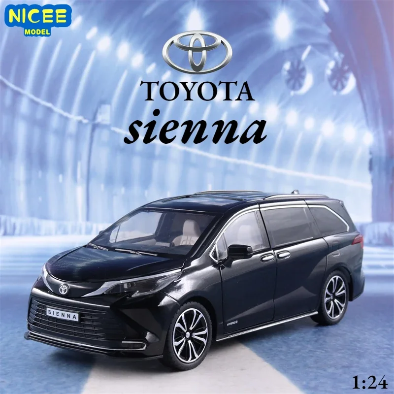 1:24 Toyota Sienna MPV Van Alloy Diecasts & Toy Vehicles Metal Toy Car Model Sound And Light Collection Kids Toy H4