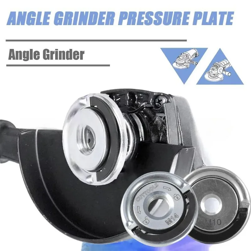 Threaded Angle Grinder Platen Self-Locking Platen Grinder Quick Release Flange Nut Power Chuck Tool electric grinder angle grinder electric angle grinder