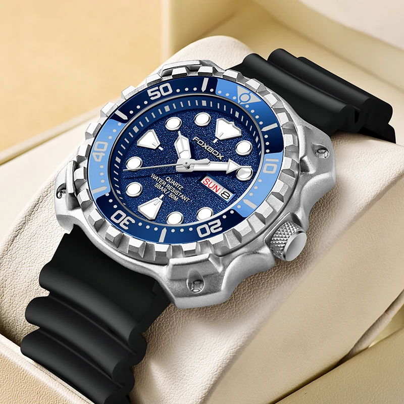 2023 Fashion Mens Watches Fox Top Brand Luxury Big Dial Sports Watch for Men Waterproof Luminous Watch Quartz Date Cloc_voghion.com