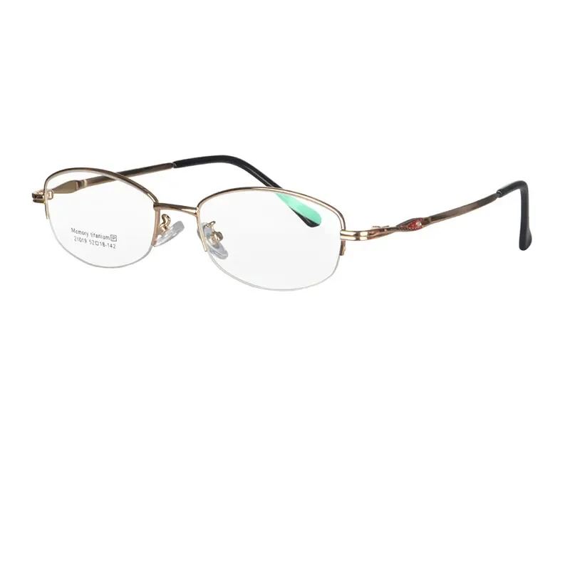 

Women myopia glasses titanium frame small lens size prescription glasses single vision customized buyer prescription half frame