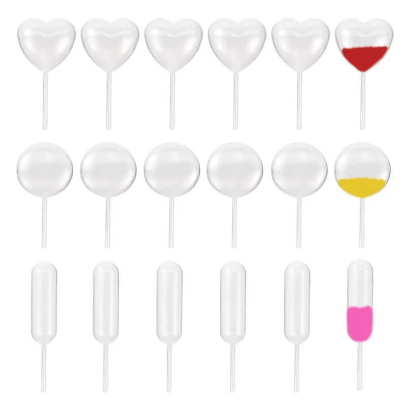 50 adet Cupcakes reçel damlalık 4 Ml plastik pipetler sıkmalı damlalık