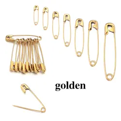 Versatile Silver Rust - Resistant Safety Pins Set - 100 Pieces for DIY Crafts & Sewing Accessories (Golden)
