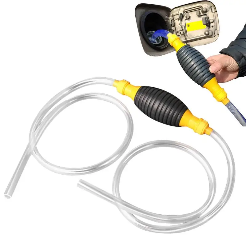 Oil Siphon Pump Manual Oil Water Liquid Transfer Siphon Pump Petrol Oil