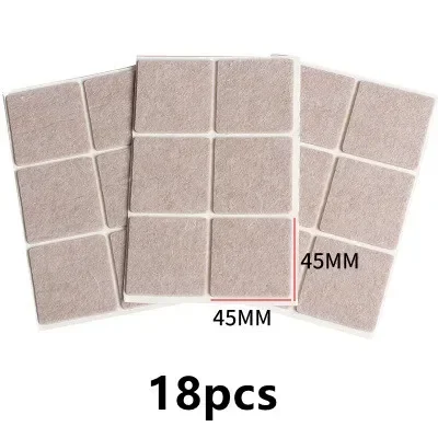 Felt Chair Leg Pads - Thick Non-Slip Floor Protectors, Self-Adhesive Furniture Accessories