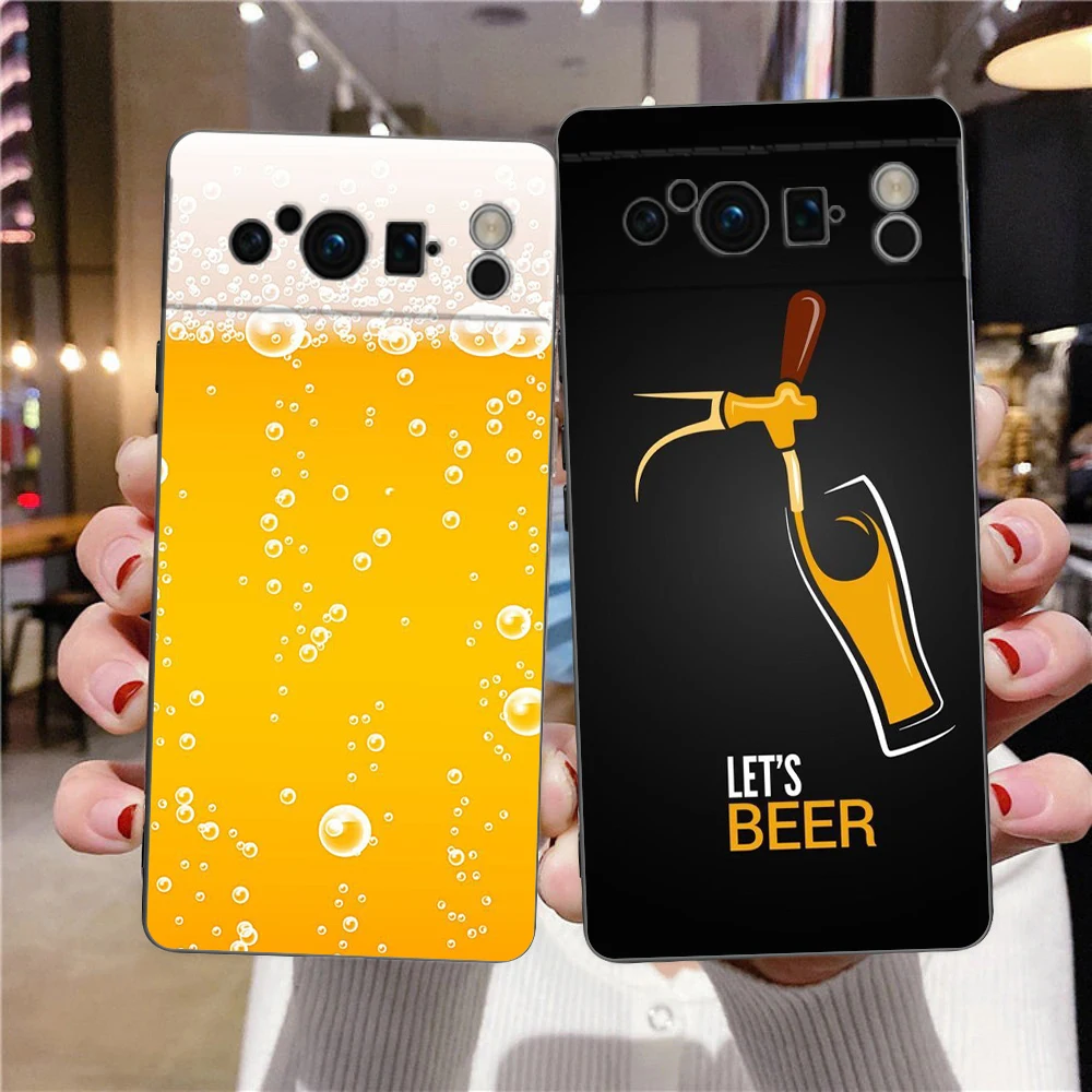 Beers Alcohol Bubble Shockproof Silicone Phone Case Cover