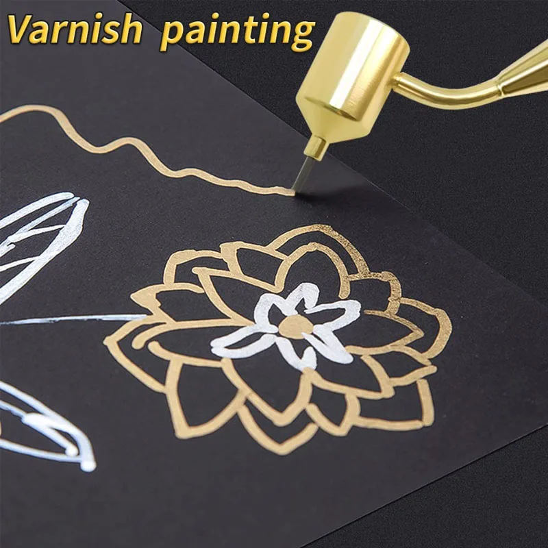 Paint Pen Art Pens Slanting Fine Line Painting Fluid Writer Aluminum Fineliners Student Sketch Portable Drawing Tools