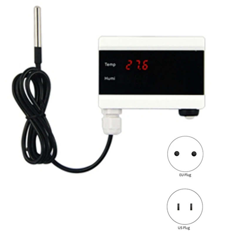 

Wifi Temperature Sensor Tuya Thermometer Detector Digital Display Home Smart Life App Alert Freezer Water Alarm