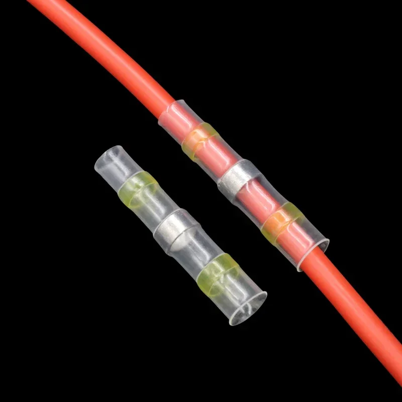 50-300Pcs Waterproof Heat Shrink Tube With Solder Insulated Electrical Wire Terminal Butt Splice Solder Electric Connector Set