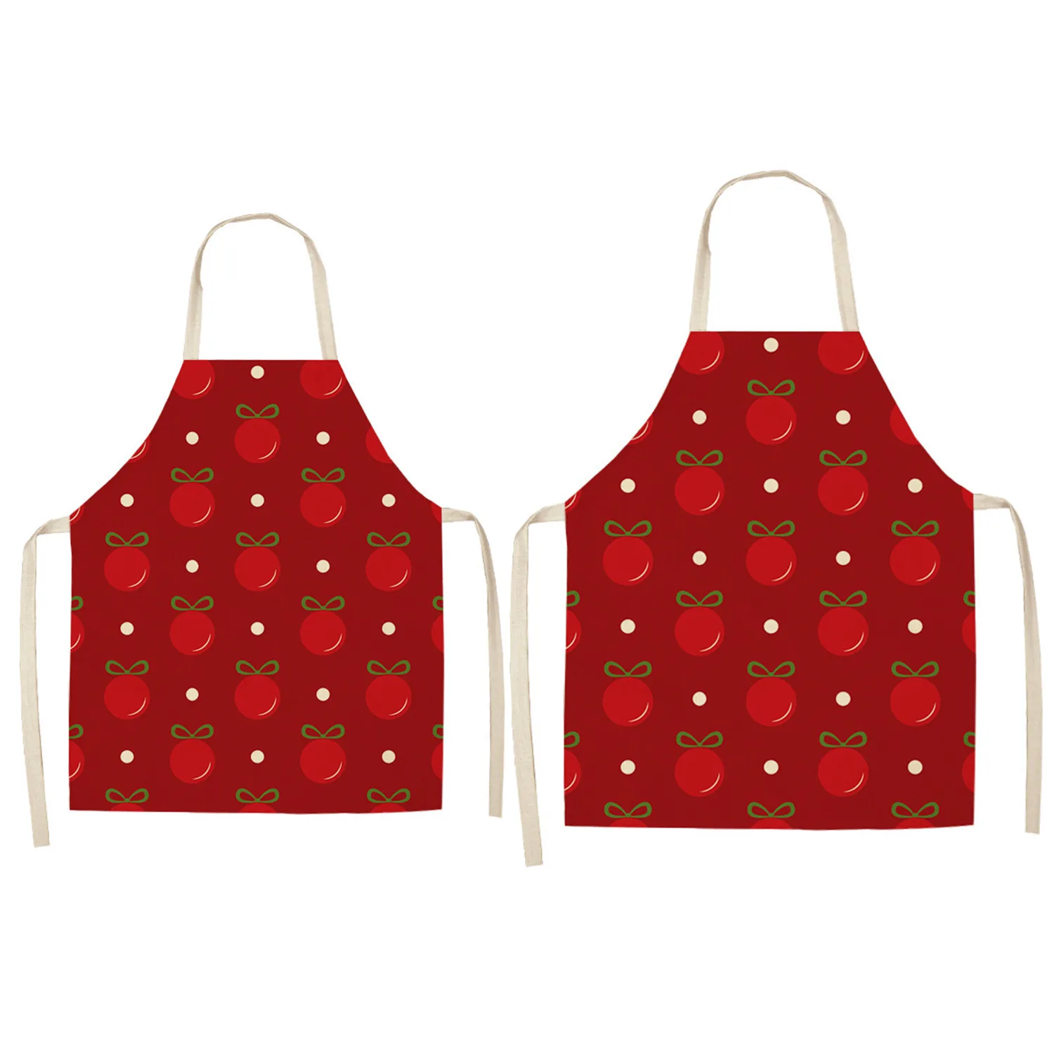 

Christmas Santa Cute Family Matching Apron Dad and Me Pinafore Kid Drawing DIY Boy Men Couple Kitchen Waterproof Baking Apron