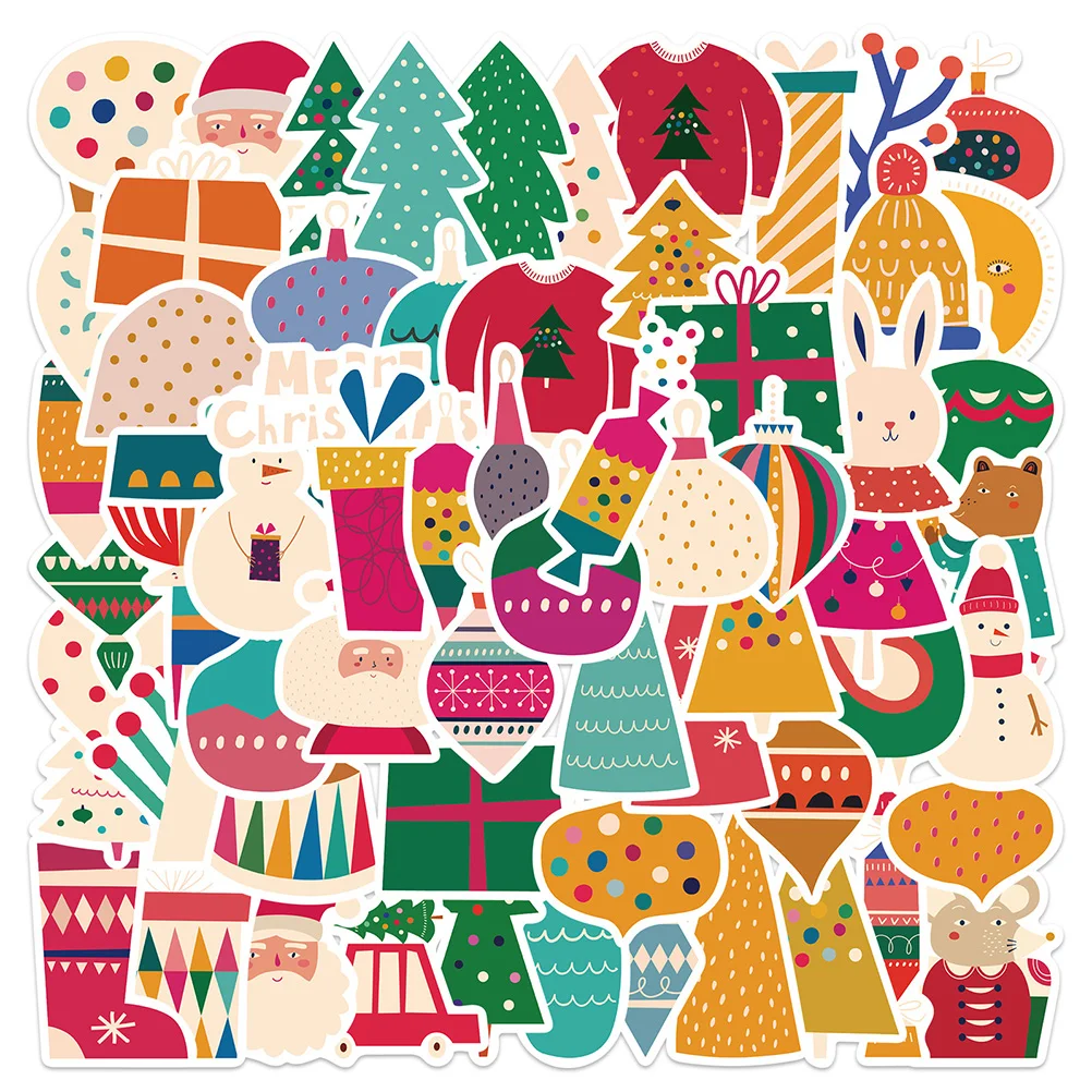 

Christmas Stickers Merry Christmas Themed Stickers Holiday Paper Decals Water Bottles Scrapbook Laptop Greeting Cards Gift Tags