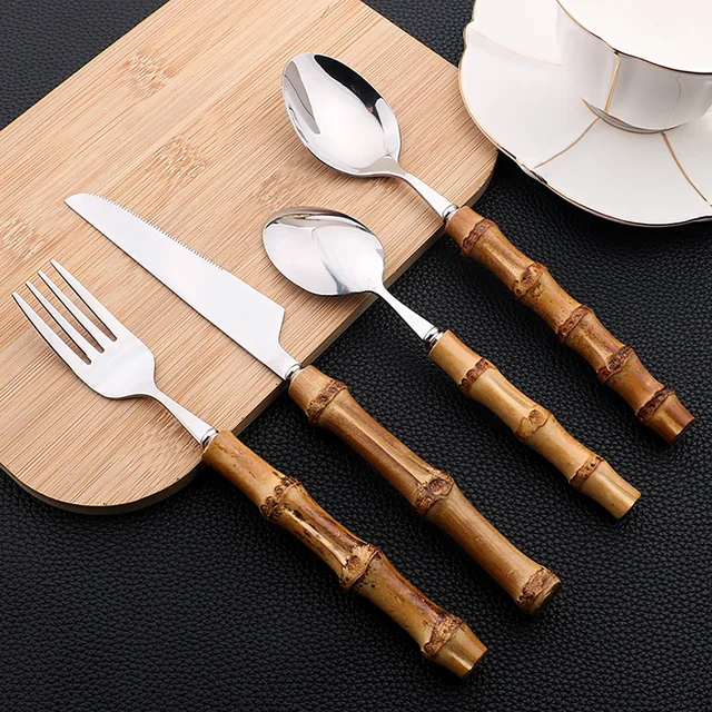 Bamboo Cutlery Set 2