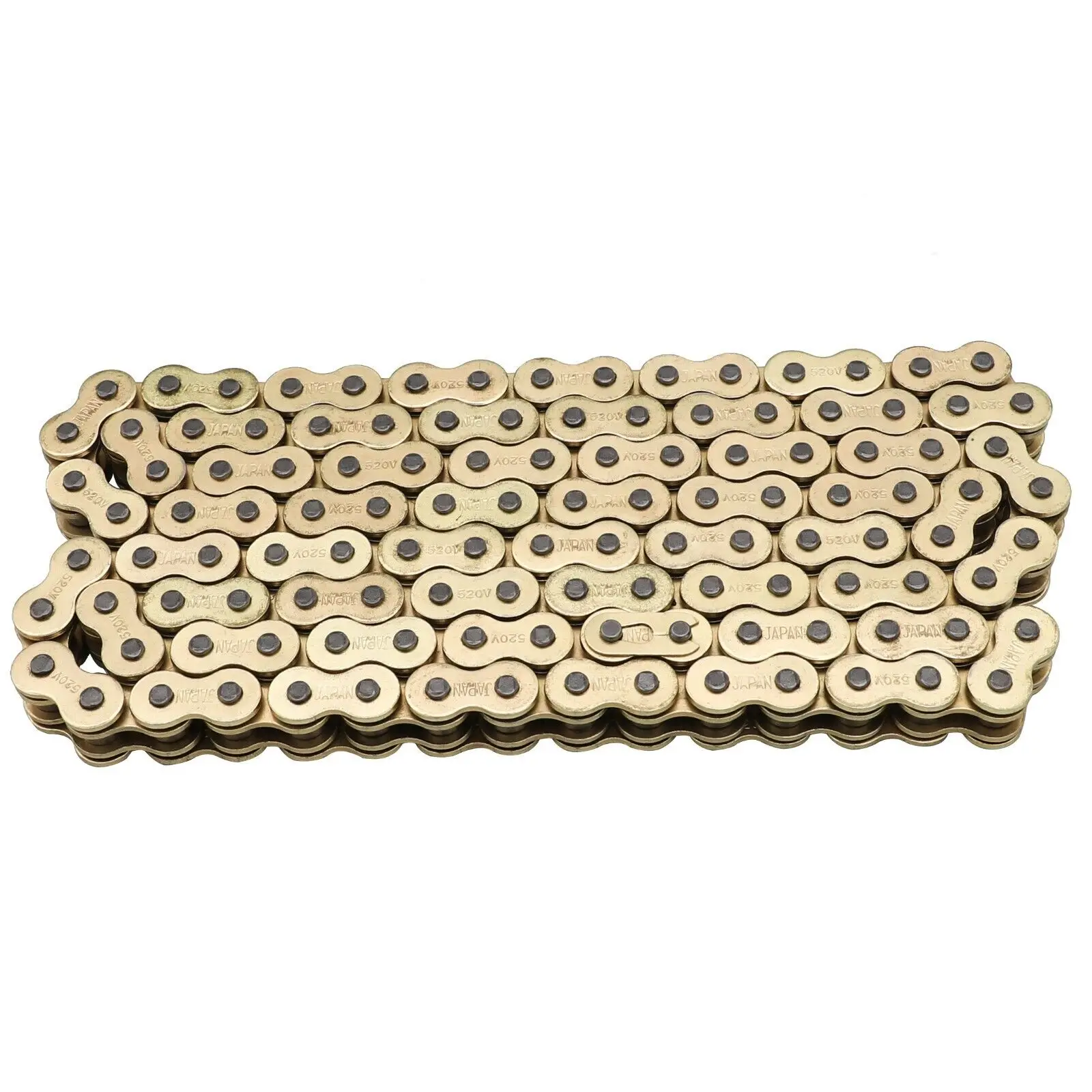

Gold 520x120 O-Ring Drive Chain ATV Motorcycle MX 520 Pitch 120 Link Pit Bike