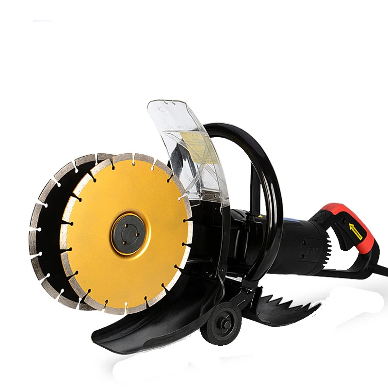 

2300W Double Saw Blade Wall Groove Cutting Machine Dust-proof Concrete Cutting Machine