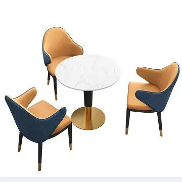 Commercial Canteen Restaurant Furniture Coffee Shop Booth Dining Seating Chair and Tables for Sale