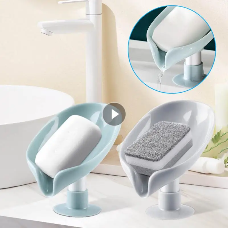 Креативная подставка для мыла на присоске поднос хранения в ванной комнате форме